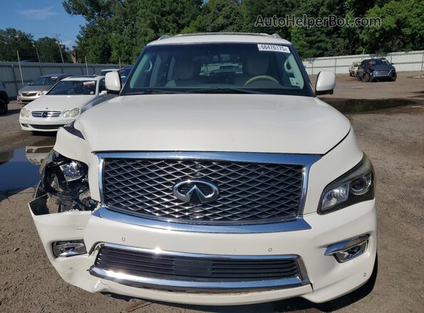 JN8AZ2NF5G9613065 2016 INFINITI QX80 White Widok z przodu