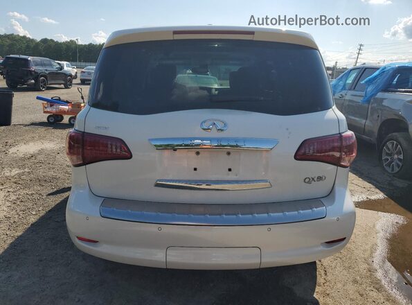 JN8AZ2NF5G9613065 2016 INFINITI QX80 White Widok z tyłu