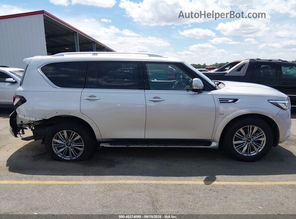 JN8AZ2NF5K9683075 2019 INFINITI QX80 Silver უკანა სალონის ხედი