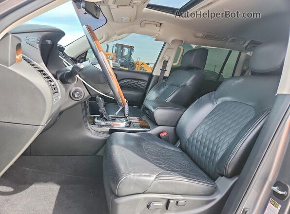 JN8AZ2NF5K9688504 2019 INFINITI QX80 Серый Вид салона спереди