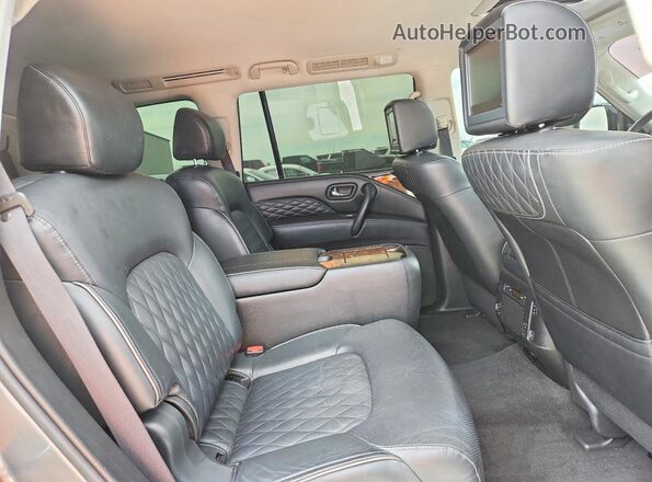 JN8AZ2NF5K9688504 2019 INFINITI QX80 Серый Вид задней части салона