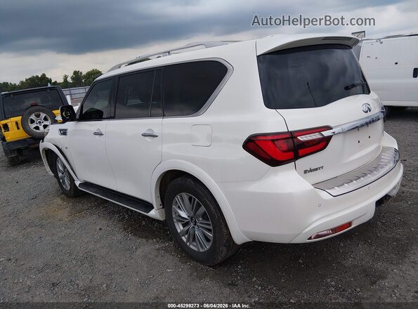 JN8AZ2NF5K9689460 2019 INFINITI QX80 White უკანა მარცხენა