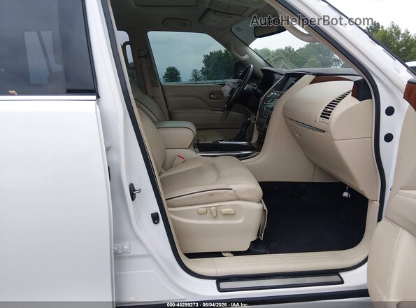 JN8AZ2NF5K9689460 2019 INFINITI QX80 White წინა სალონის ხედი