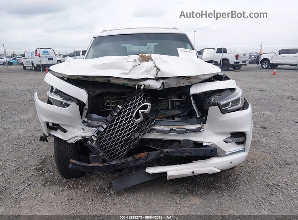 JN8AZ2NF5K9689460 2019 INFINITI QX80 White ხელსაწყოთა პანელის ხედი