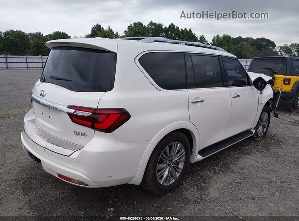 JN8AZ2NF5K9689460 2019 INFINITI QX80 White უკანა მარჯვენა