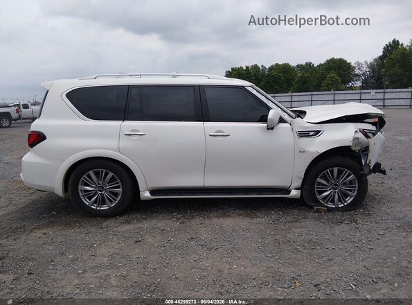 JN8AZ2NF5K9689460 2019 INFINITI QX80 White უკანა სალონის ხედი