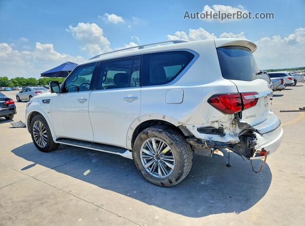 JN8AZ2NF6J9664825 2018 INFINITI QX80 White Trasero izquierdo