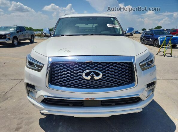 JN8AZ2NF6J9664825 2018 INFINITI QX80 White Vista frontal