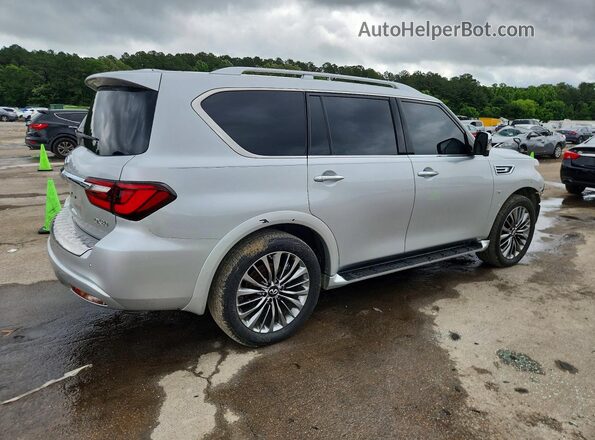 JN8AZ2NF6K9684316 2019 INFINITI QX80 Silver Tył prawy