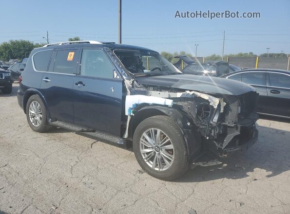 JN8AZ2NF6L9706302 2020 INFINITI QX80 Синий Передняя правая четверть