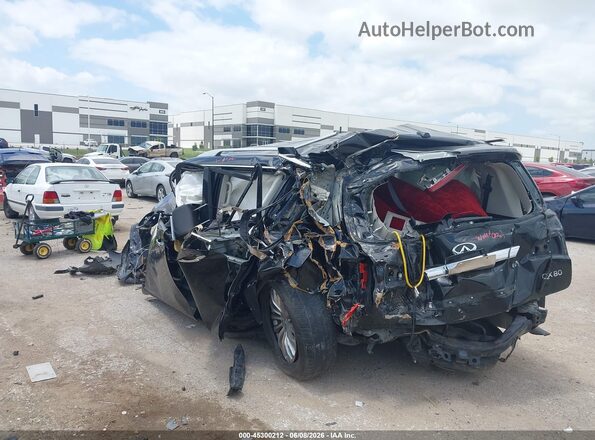 JN8AZ2NF7H9640592 2017 INFINITI QX80 Black Հետևի ձախ