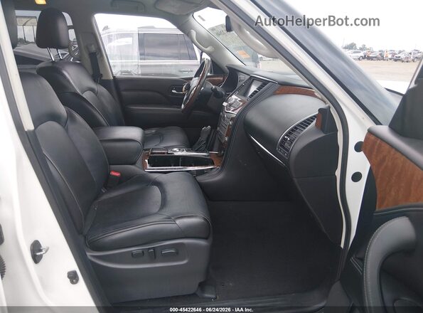 JN8AZ2NF7J9660931 2018 INFINITI QX80 White Widok wnętrza z przodu