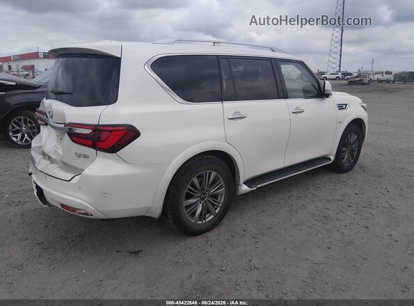 JN8AZ2NF7J9660931 2018 INFINITI QX80 White Tył prawy