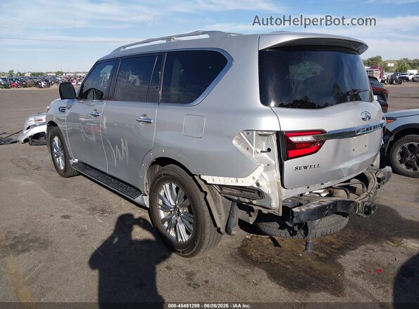 JN8AZ2NF7K9686981 2019 INFINITI QX80 Silver უკანა მარცხენა