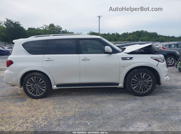 JN8AZ2NF8K9689372 2019 INFINITI QX80 White Vista interior trasera