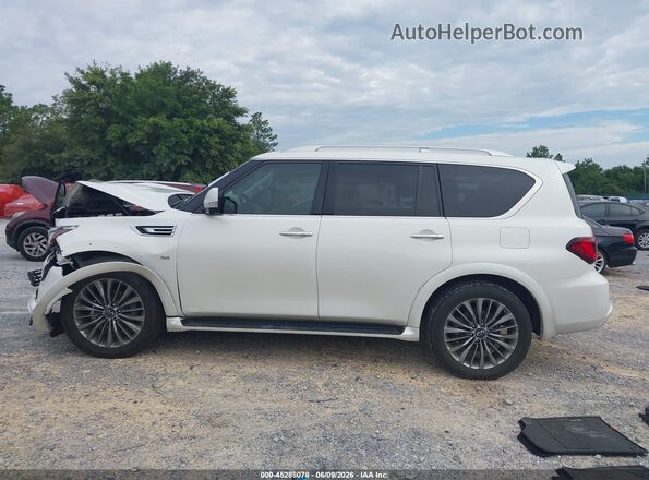 JN8AZ2NF8K9689372 2019 INFINITI QX80 White Vista interior de 360 grados