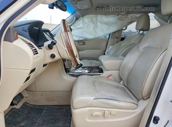 JN8AZ2NF9G9611240 2016 INFINITI QX80 White Widok wnętrza z przodu