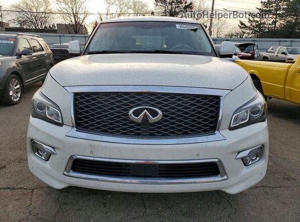 JN8AZ2NF9G9611240 2016 INFINITI QX80 White Widok z przodu