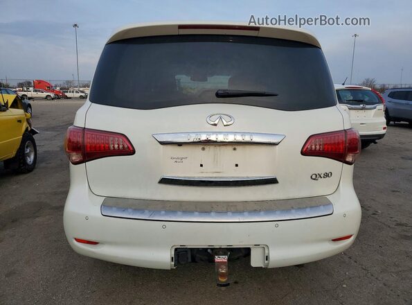 JN8AZ2NF9G9611240 2016 INFINITI QX80 White Widok z tyłu