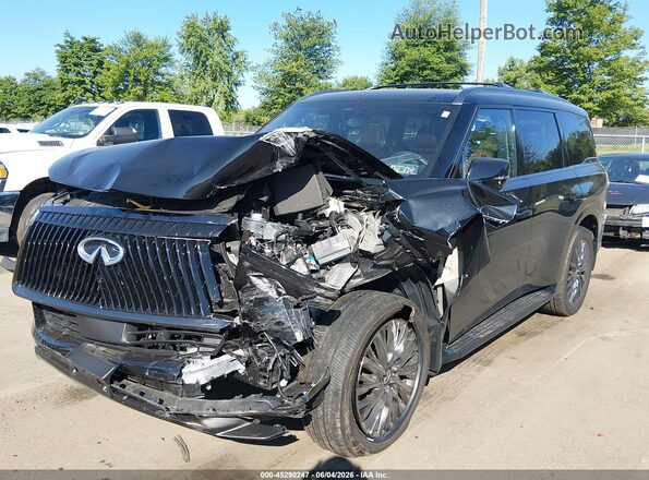 JN8AZ3CCXS9602490 2025 INFINITI QX80 Black Vista tres cuartos delantera izquierda