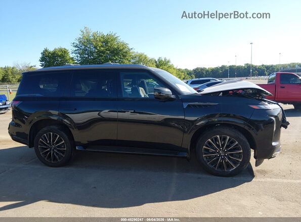 JN8AZ3CCXS9602490 2025 INFINITI QX80 Black Vista interior trasera