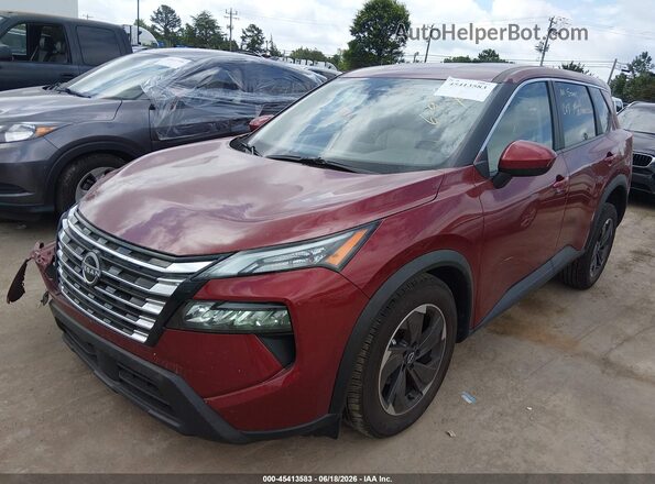 JN8BT3BA3SW344188 2025 NISSAN ROGUE Burgundy Առջևի ձախ երեք քառորդ տեսարան
