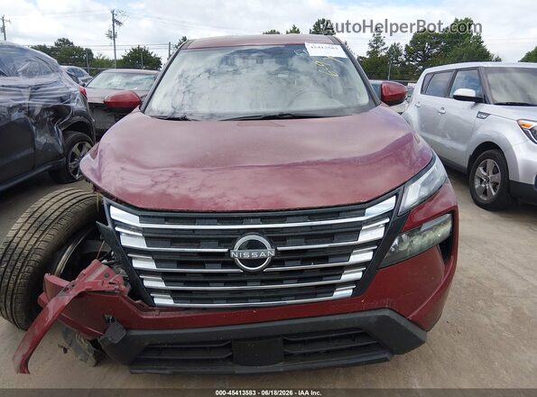 JN8BT3BA3SW344188 2025 NISSAN ROGUE Burgundy Սարքավորումների վահանակի տեսք