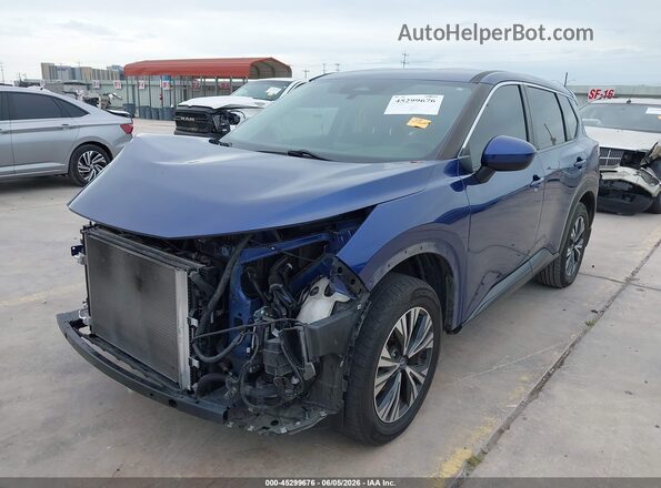 JN8BT3BA4PW007939 2023 NISSAN ROGUE Синий Передняя левая четверть
