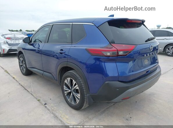 JN8BT3BA4PW007939 2023 NISSAN ROGUE Синий Задняя левая четверть