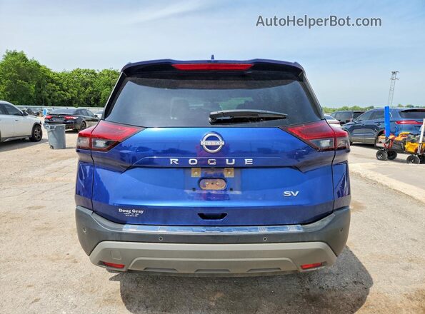 JN8BT3BA6PW414998 2023 NISSAN ROGUE Blue Вид ззаду