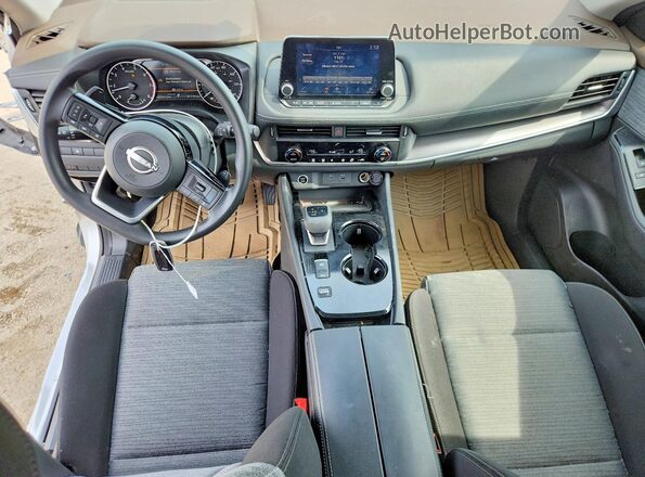 JN8BT3BA7PW408420 2023 NISSAN ROGUE Silver წინა პანელის ხედი