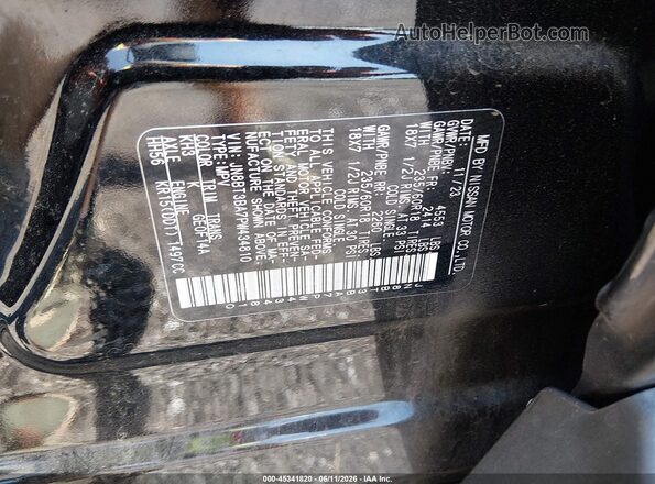 JN8BT3BA7PW434810 2023 NISSAN ROGUE Black Widok komory silnika