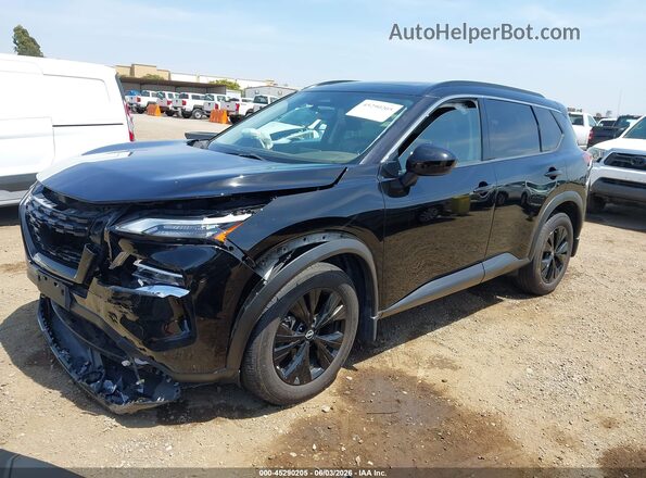 JN8BT3BA8PW009578 2023 NISSAN ROGUE Black Առջևի ձախ երեք քառորդ տեսարան