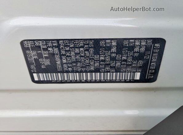 JN8BT3BA8PW408555 2023 NISSAN ROGUE White VIN կոդի պիտակի տեսք