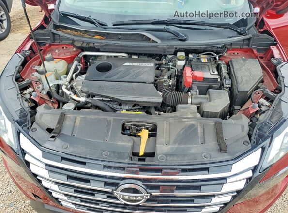 JN8BT3BA9SW344325 2025 NISSAN ROGUE Burgundy Вид задньої частини салону
