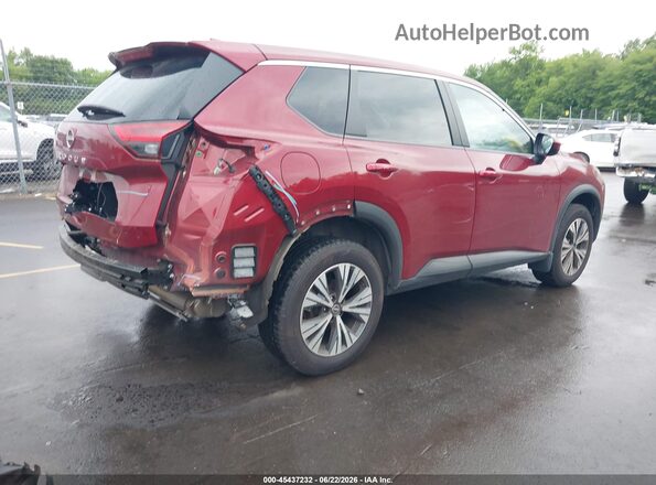 JN8BT3BB3PW196303 2023 NISSAN ROGUE Burgundy Trasero derecho