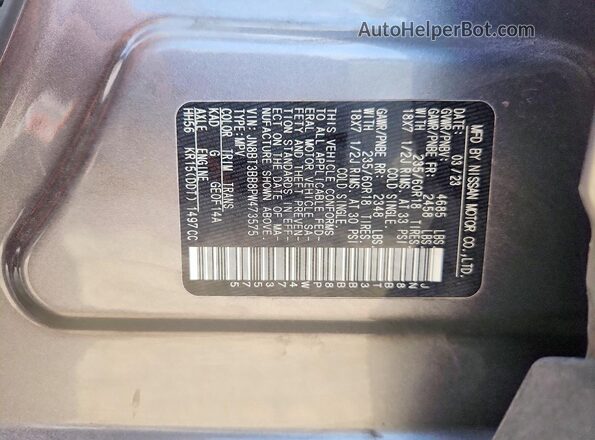 JN8BT3BB8PW473575 2023 NISSAN ROGUE Gray 