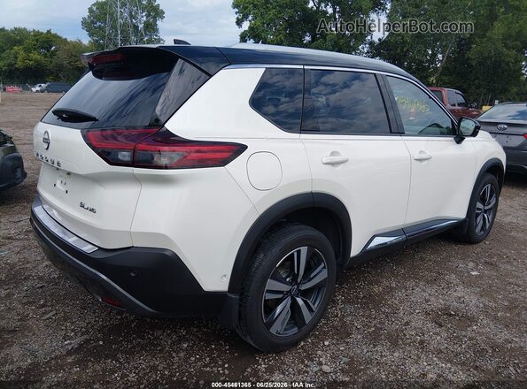 JN8BT3CB4NW334555 2022 NISSAN ROGUE White Հետևի աջ