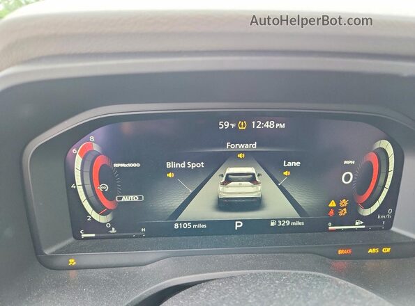 JN8BT3CB5RW181920 2024 NISSAN ROGUE White Вид щитка приладів