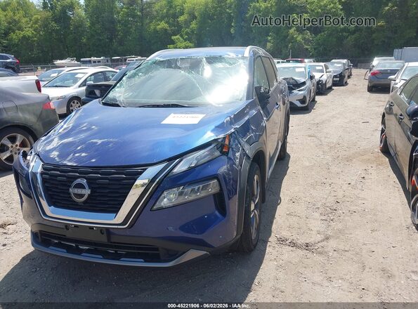 JN8BT3CB8PW471386 2023 NISSAN ROGUE Blue Vista tres cuartos delantera izquierda
