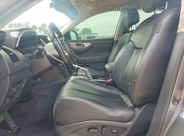JN8CS1MU0HM142786 2017 INFINITI QX70 Gray წინა სალონის ხედი