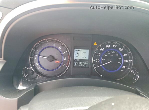 JN8CS1MU0HM142786 2017 INFINITI QX70 Gray ხელსაწყოთა პანელის ხედი