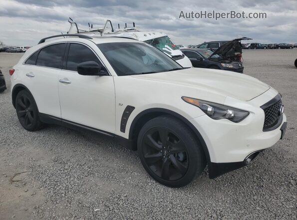JN8CS1MU1HM144305 2017 INFINITI QX70 Кремовый Передняя правая четверть