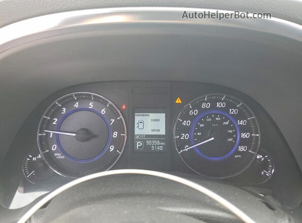 JN8CS1MU1HM144305 2017 INFINITI QX70 Кремовый Вид щитка приборов
