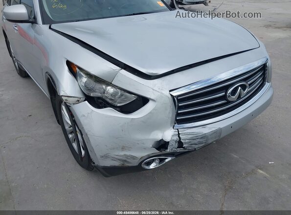 JN8CS1MU5GM670273 2016 INFINITI QX70 Silver Դիմացի տեսք