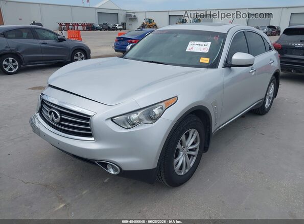 JN8CS1MU5GM670273 2016 INFINITI QX70 Silver Առջևի ձախ երեք քառորդ տեսարան