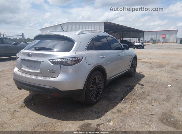 JN8CS1MU6HM143327 2017 INFINITI QX70 Серебряный Задняя правая четверть