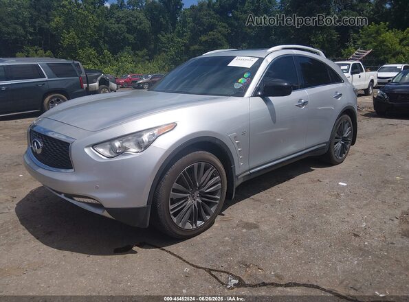 JN8CS1MU6HM143327 2017 INFINITI QX70 Серебряный Передняя левая четверть