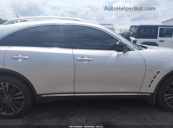 JN8CS1MU6HM143327 2017 INFINITI QX70 Серебряный Вид задней части салона