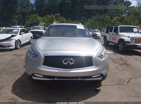JN8CS1MU6HM143327 2017 INFINITI QX70 Серебряный Вид щитка приборов